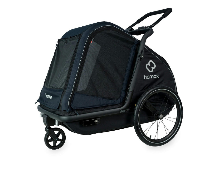 HAMAX PLUTO DOG TRAILER NAVY/BLACK LARGE