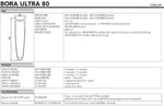 COMPL. FRONT SPOKE FOR BORA ULTRA 80 (4 PCS.)