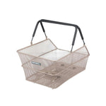 BASIL CENTO MIK 2.0 REAR BASKET, NUDE METALLIC