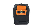 BASIL MILES TARPAULIN BACKPACK, 17L, BLACK ORANGE