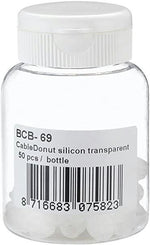 BCB-69. ACC. CABLEDONUT SILICON TRANSPARENT 50PCS