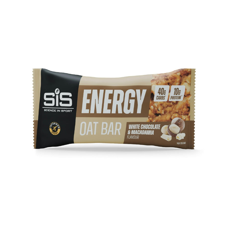 SIS OAT BAR ENERGY WHITE CHOC MAC 70G 1X12