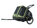 HAMAX PLUTO DOG TRAILER GREEN/BLACK MEDIUM