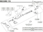 COMPL. LEFT EP-BRAKE LEVER RECORD