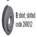 CYCLUS PLASTIC ADAPTER B, SHORT & SLOTTED, SINGLE