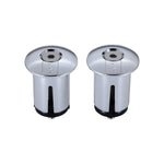 BHT-96.CH END CAPS SCREWON CHROME (2PCS)