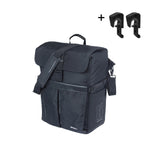 BASIL MOVE COMMUTER BICYCLE BAG MIK HOOKS 15L BLACK
