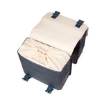 BASIL FLAIR DOUBLE BICYCLE BAG MIK, 35L, NAVY