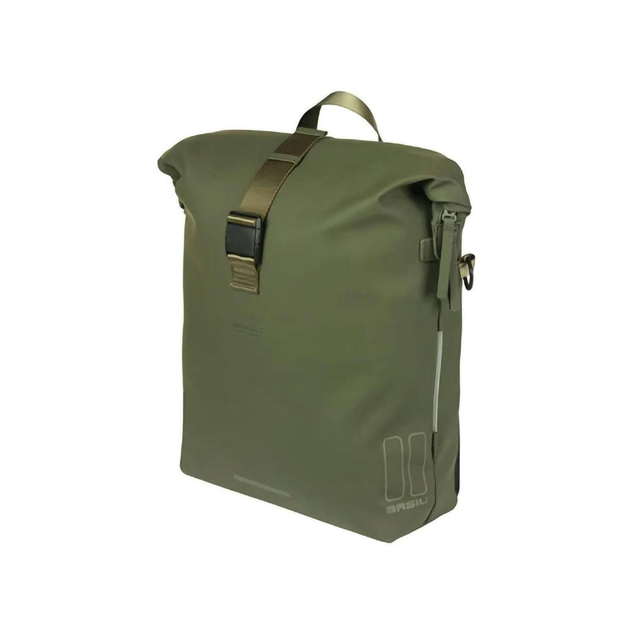 BASIL SOHO MIK STUDS, BICYCLE SHOULDER BAG, 17L, GREEN