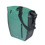 BASIL RIVO L SINGLE BAG TARPAULIN MIK 25-31L SILV GRN BLK