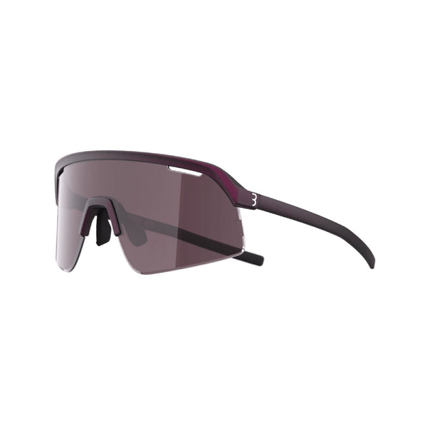 SPORTSGLASSES VALOR MATT TRANSPARENT METALLIC DARK RED FLUX PURE MLC LENS W/EXTRA CLEAR LENS ANTIFOG
