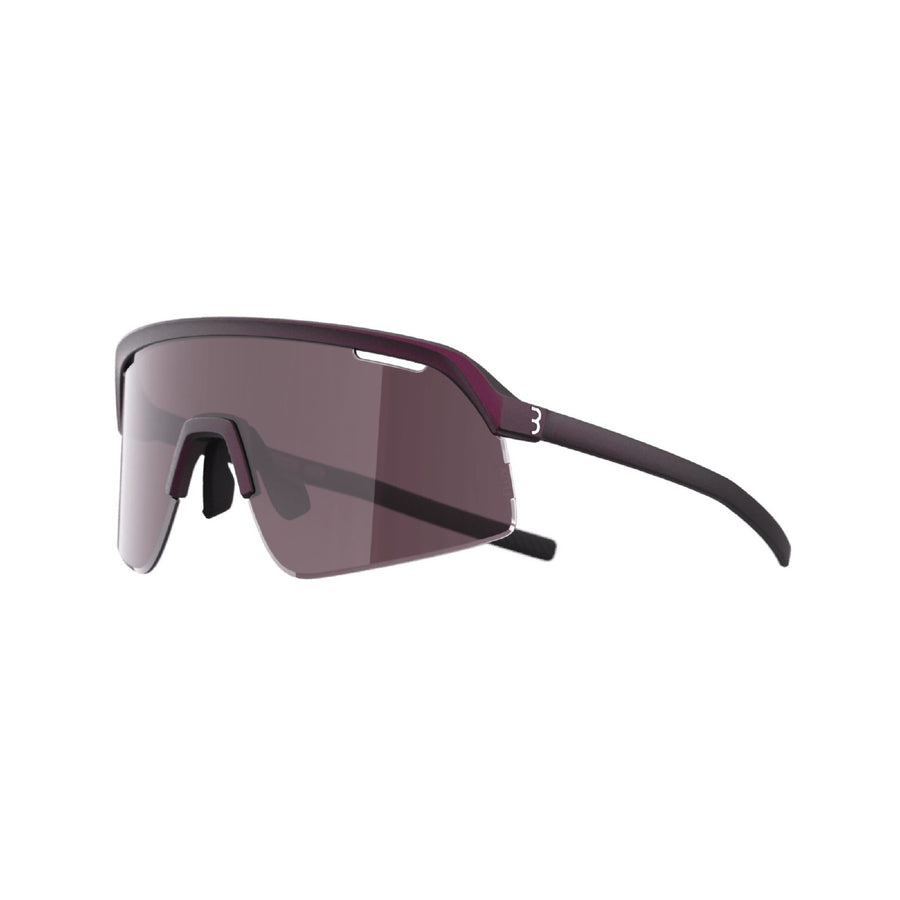 SPORTSGLASSES VALOR MATT TRANSPARENT METALLIC DARK RED FLUX PURE MLC LENS W/EXTRA CLEAR LENS ANTIFOG