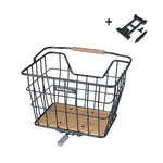 BASIL NORDLAND BICYCLE BASKET MIK 2.0 23L BLACK/NATUREL BROWN
