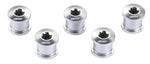 BCR-51.SI HEXSTARS CHAINRING BOLTS SILVER 5PCS