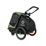 HAMAX PLUTO DOG TRAILER GREEN/BLACK MEDIUM