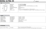 COMPL. FRONT SPOKE FOR BORA 35 (4 PCS.)