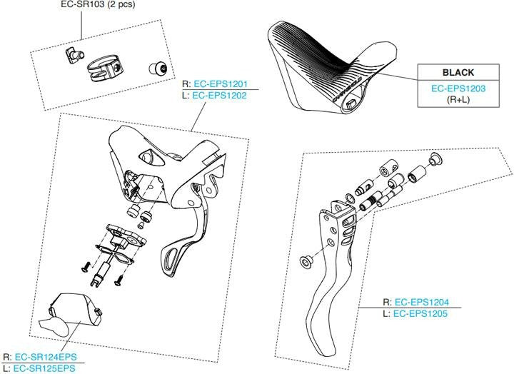 RH SR EPS ERGO 12s W/O BRAKE LEVER