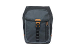 BASIL MILES TARPAULIN BACKPACK, 17L, BLACK ORANGE