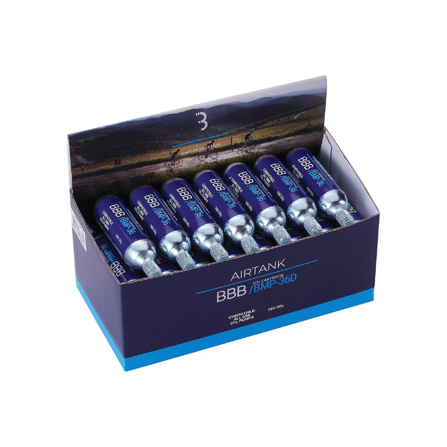 BMP-36D AIRTANKS CO2 CARTRIDGES DISPLAY BOX 16 GRAMS (30pcs)