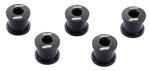 BCR-51.BK HEXSTARS CHAINRING BOLTS BLACK 5PCS