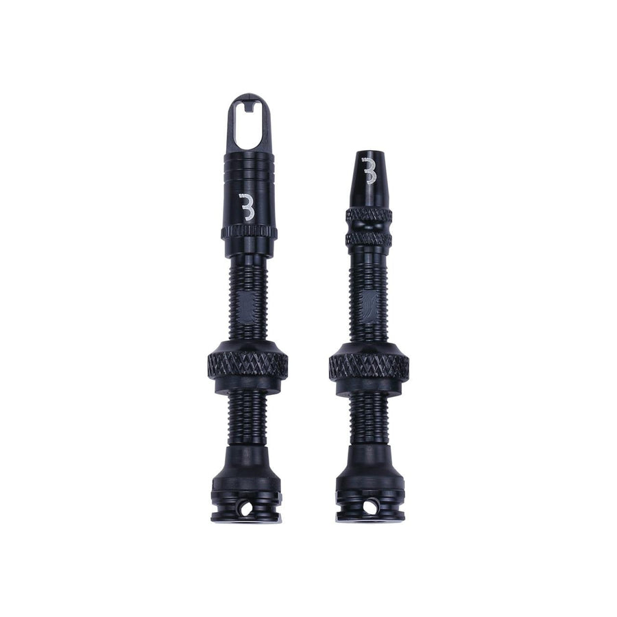 BBB TUBELESS VALVES AL 40MM REMOVABLE CORE 2PC/SET