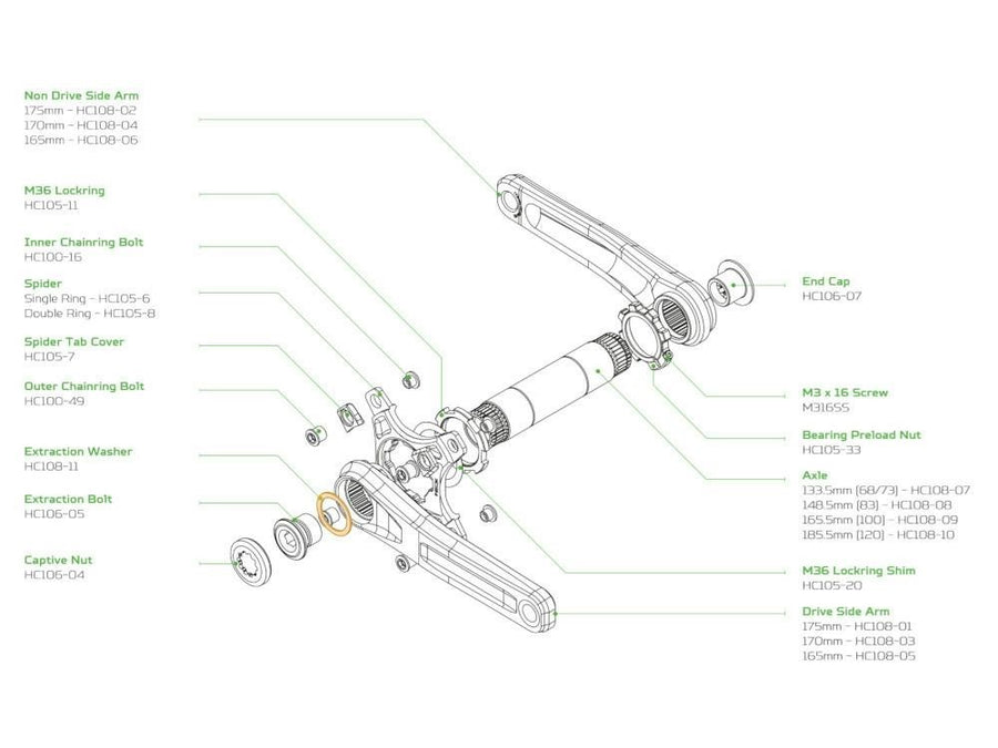 EVO CRANKSET – EXTRACTION WASHER