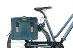 BASIL ELEGANCE DOUBLE PANNIER BAG MIK, 40-49L, ESTATE BLUE