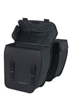 BASIL TOUR DOUBLE PANNIER  BAG, 28L, BLACK