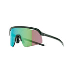 SPORTSGLASSES VALOR MATT TRANSPARENT METALLIC GREEN FLUX GREEN MLC LENS W/EXTRA CLEAR LENS ANTIFOG+O