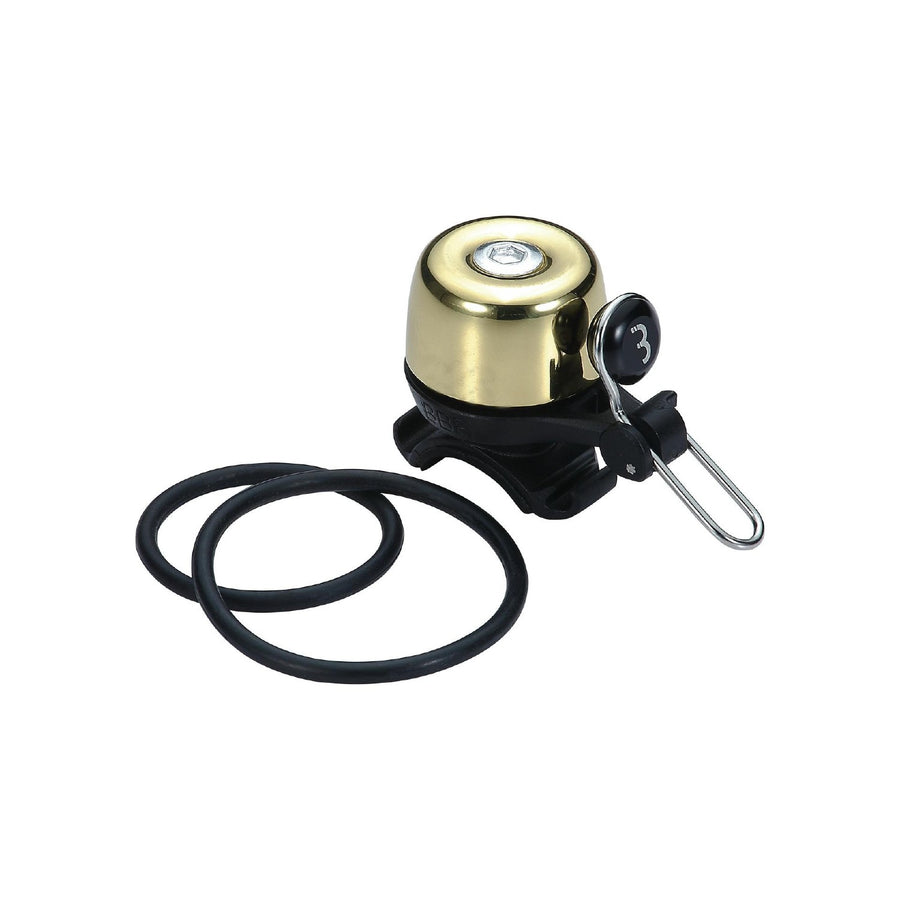 BBB-17-GO-NS BELL NOISEY BRASS GOLD W/SILVER RIVET