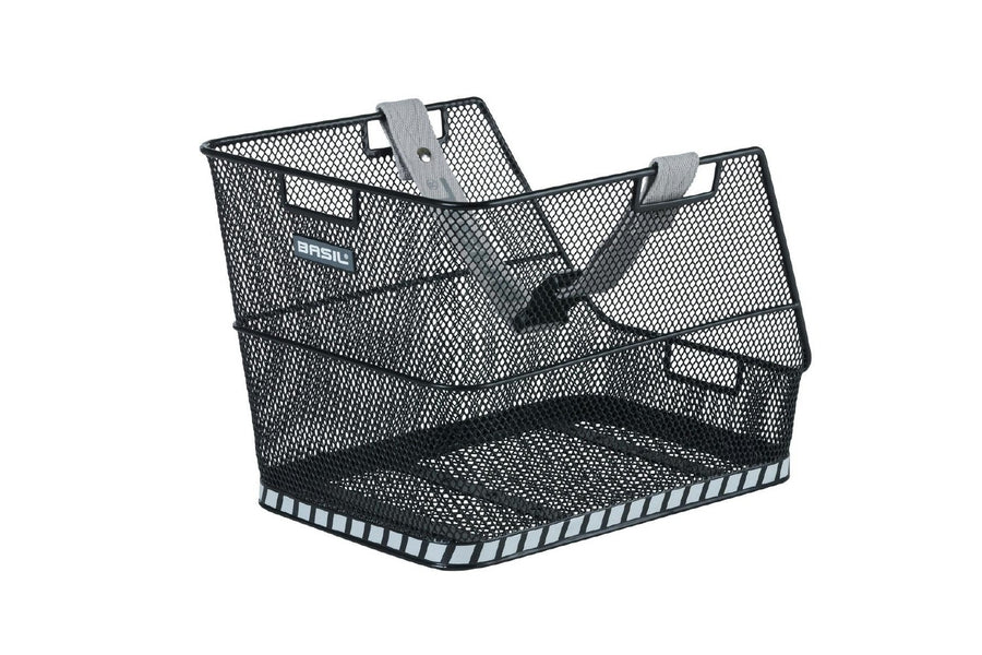 BASIL CLASS,REAR SCHOOLBAG BASKET WITH BELT FIXMOU
