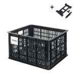 BASIL BICYCLE CRATE MIK 2.0 M 29.5L BLACK RECYCLED LOCKABLE