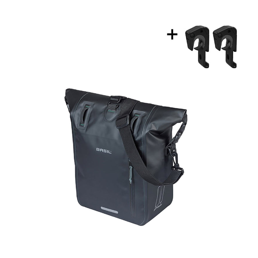 BASIL RIVO M SINGLE BAG TARPAULIN MIK 12-15L BLK