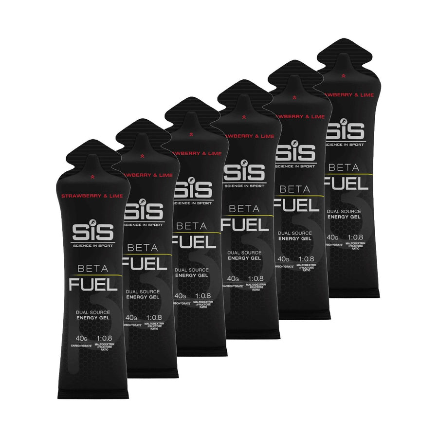 SIS GEL BETA FUEL 6 X60ML STRAWBERRY &LIME