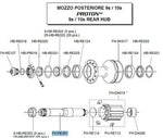 RECORD 99 HUB AXLE