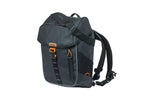 BASIL MILES TARPAULIN BACKPACK, 17L, BLACK ORANGE