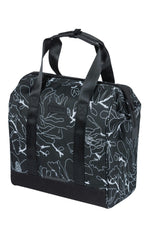 BASIL GRAND FLOWER BICYCLE SHOPPER, 23L, BLACK