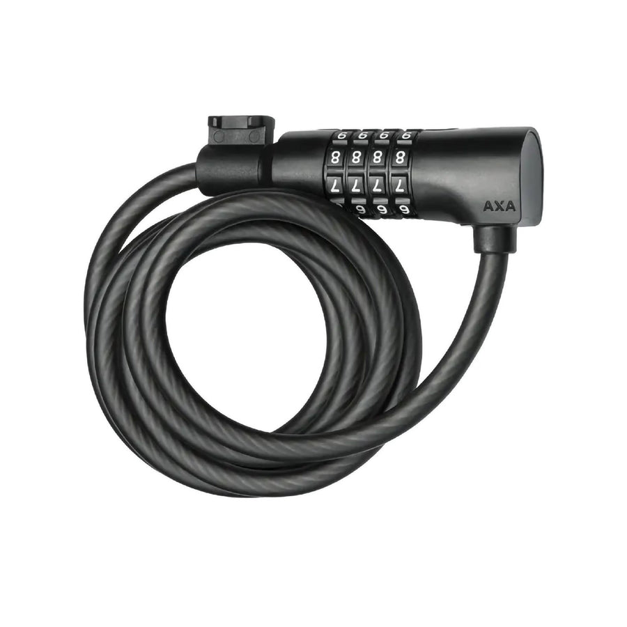 AXA RESOLUTE C8 x 180 CODE BLACK CABLE LOCK CODE