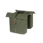 BASIL CITY DOUBLE PANNIER BAG MIK 28-32L MOSS GREEN