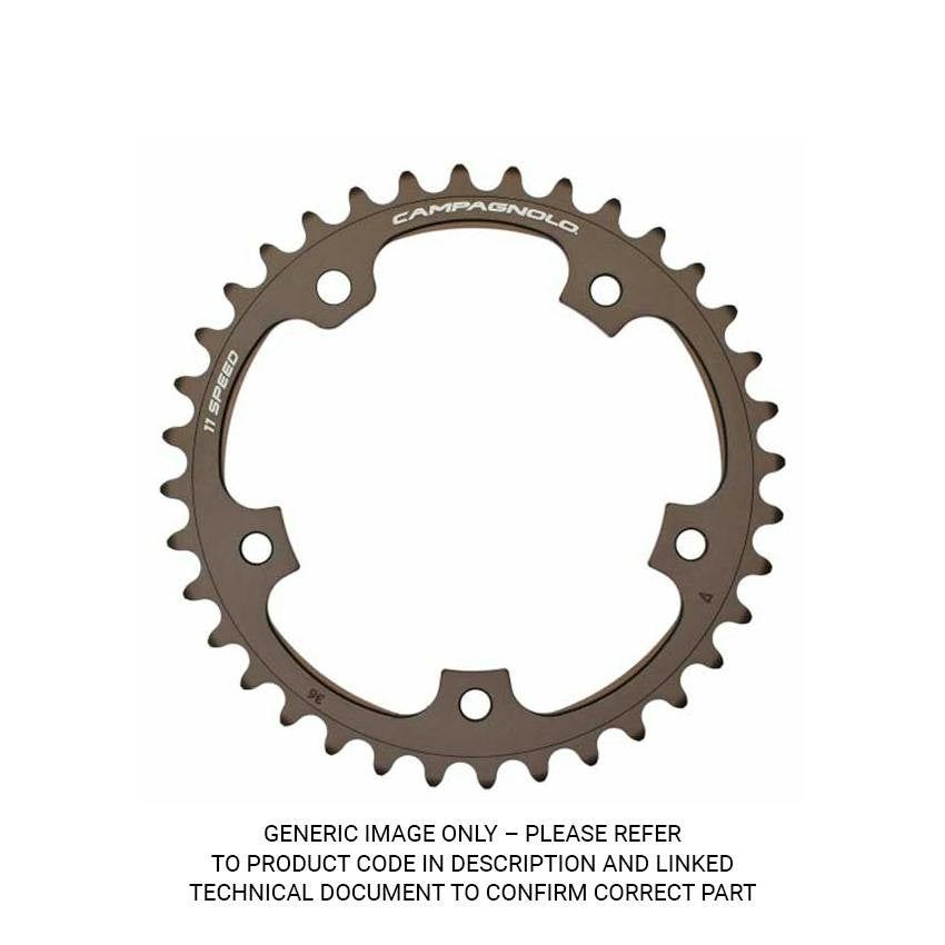 52 SILVER CHAINRING + SCREWS 11S