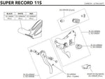 COMPLETE LEFT FRONT DERAILLEUR RELEASE LEVER