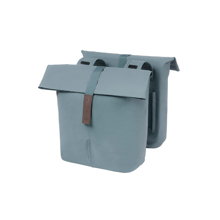 BASIL CITY DOUBLE PANNIER BAG 28-32L GRAPHITE BLUE