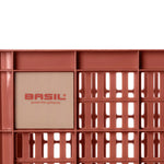 BASIL BICYCLE CRATE M 29.5L RED RECYCLED