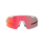 SPORTSGLASSES VALOR MATT TRANSPARENT WHITE FLUX RED MLC LENS W/EXTRA CLEAR LENS ANTIFOG+OLEOPHOBIC