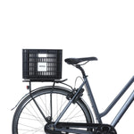 BASIL BICYCLE CRATE MIK 2.0 M 29.5L BLACK RECYCLED LOCKABLE