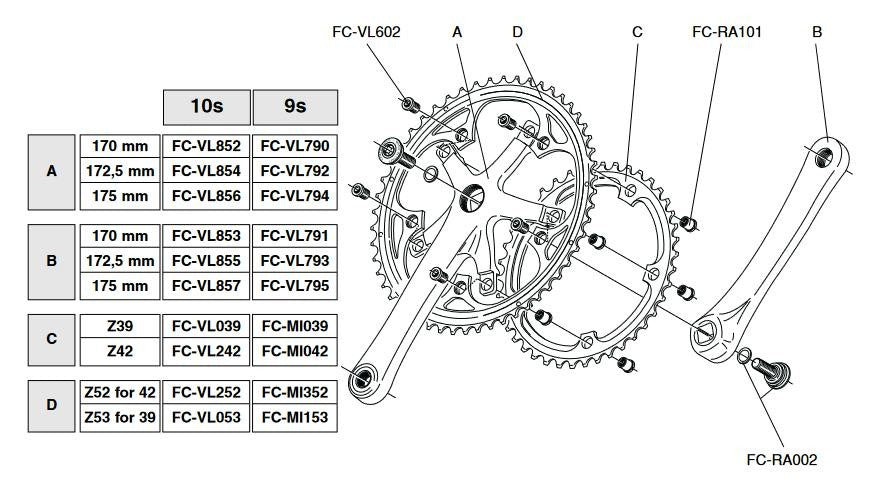 VELOCE 53T CHAINWHEEL