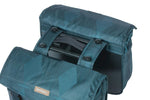 BASIL ELEGANCE DOUBLE PANNIER BAG MIK, 40-49L, ESTATE BLUE