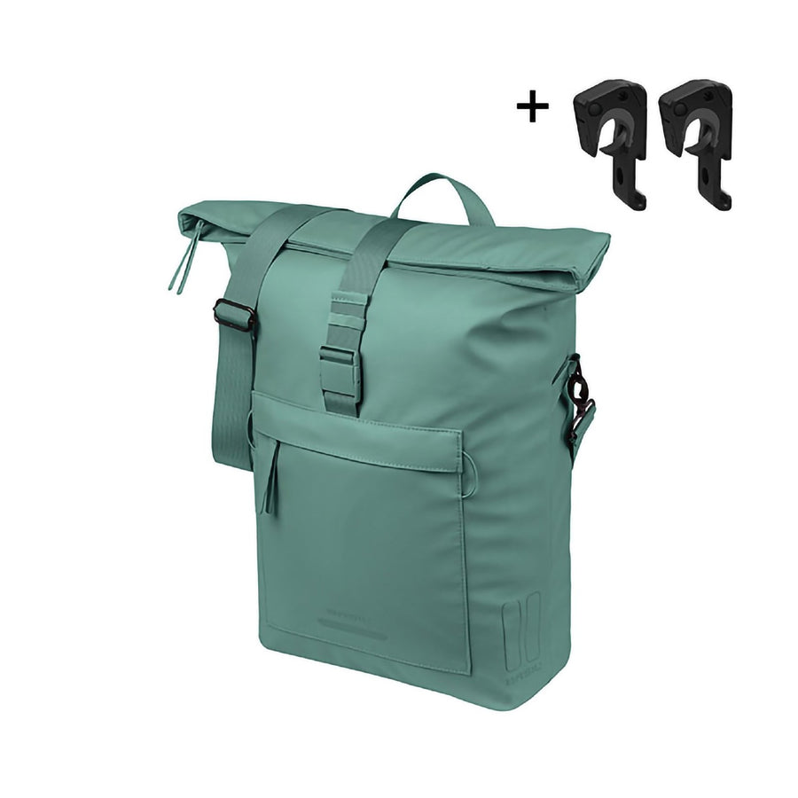 BASIL BROOKLYN SHOULDER BAG MIK 17L SILV GRN