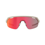 SPORTS GLASSES ARC MATT WARM GREY FLUX RED MLC LENS W/EXTRA CLEAR LENS ANTIFOG+OLEOPHOBIC