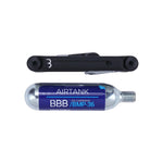 BBB FOLDING TOOL FLIPOUT 13 FUNCTIONS CO2, W/BMP-36 CARTRIDGE